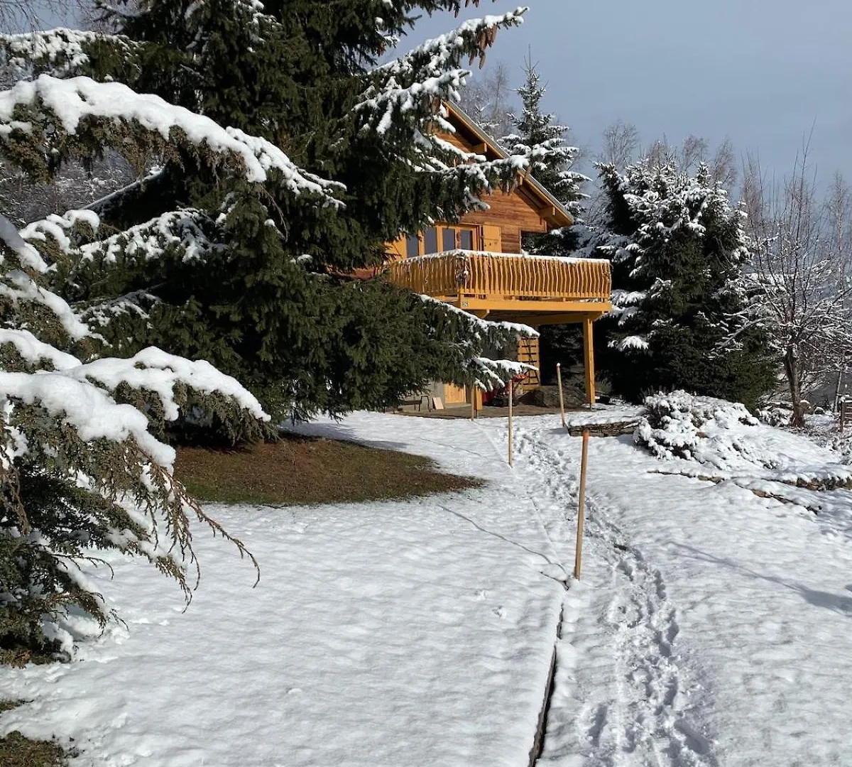 אקס-לה-טרמה Chalet Spa Bath Fireplace Ski-In Out צרפת